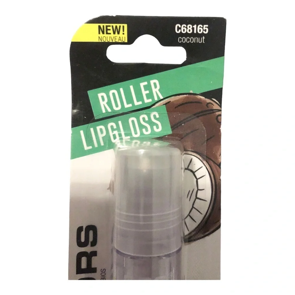 3 glossy shiny nourishing hydrating flavored roller‎ lipgloss grape mint coconut
